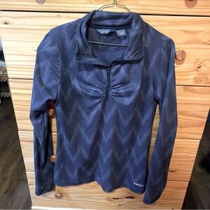 Eddie Bauer Dri-Fit Quarter Zip Long Sleeve L